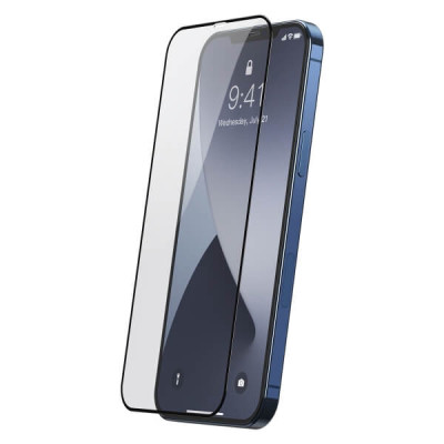 Скрийн протектори Скрийн протектори за Apple Iphone Скрийн протектор от закалено стъкло за 5D FULL SCREEN Full Glue напълно залепващ за Apple iPhone 12 Mini 5.4 с черен кант